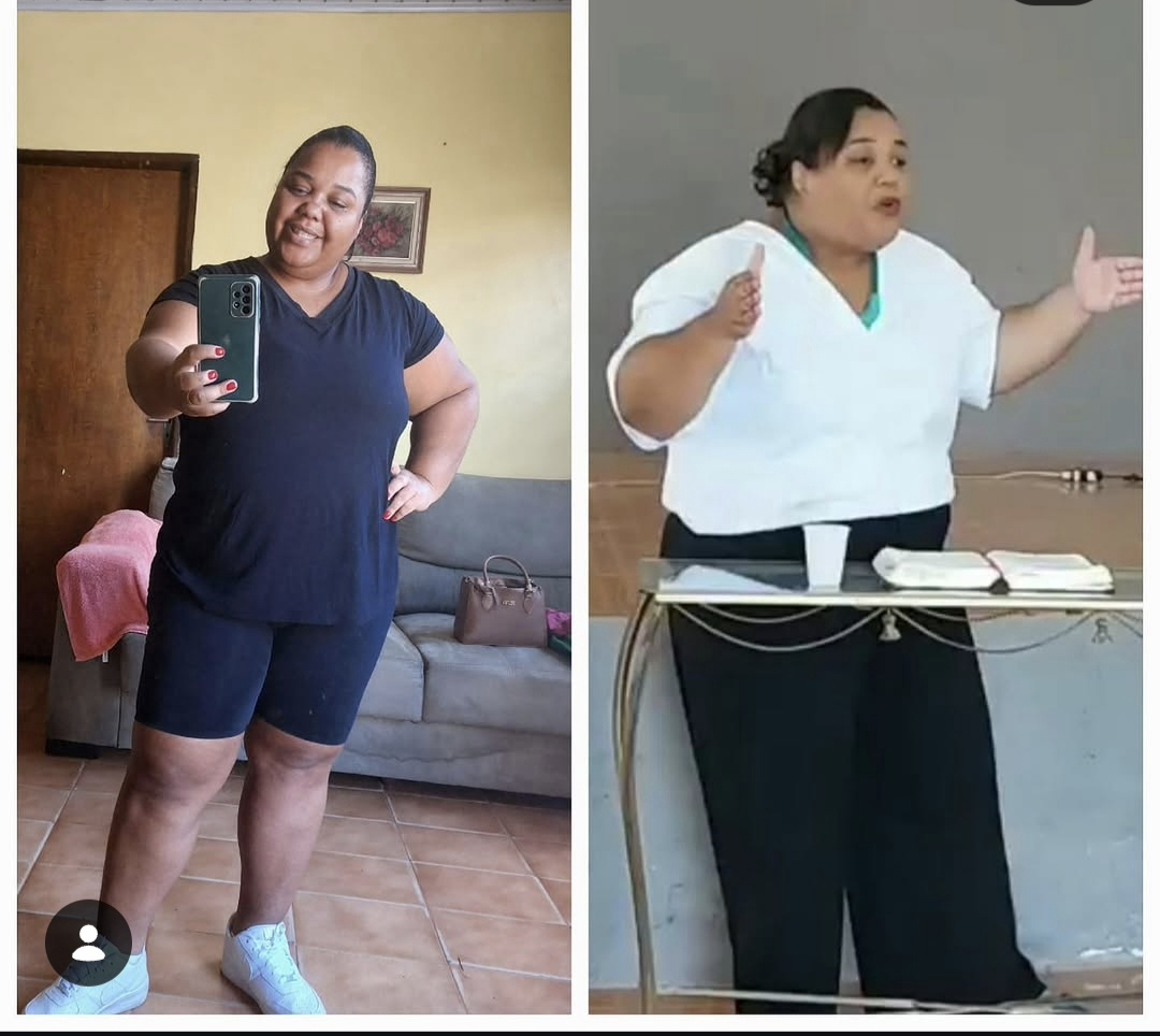 Antes e depois de aluna do Emagreça Correndo