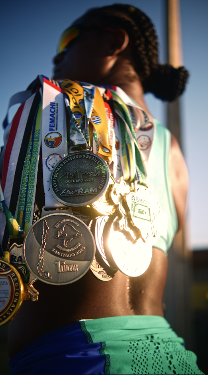 Medalhas conquistadas por Juliana Santos