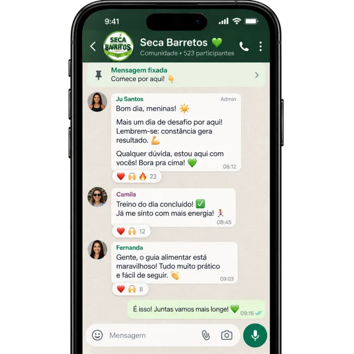 Comunidade exclusiva do Seca Barretos no WhatsApp